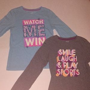 Girls Danskin Now Long Sleeve Shirt (2 pack)